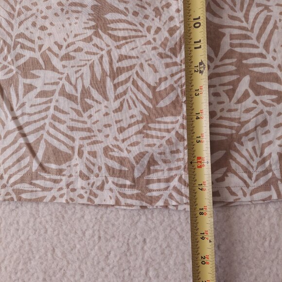 Tommy Bahama Relax Skirt Linen Lace Fern White Khaki Women's Sz 16 NWT - Picture 10 of 14